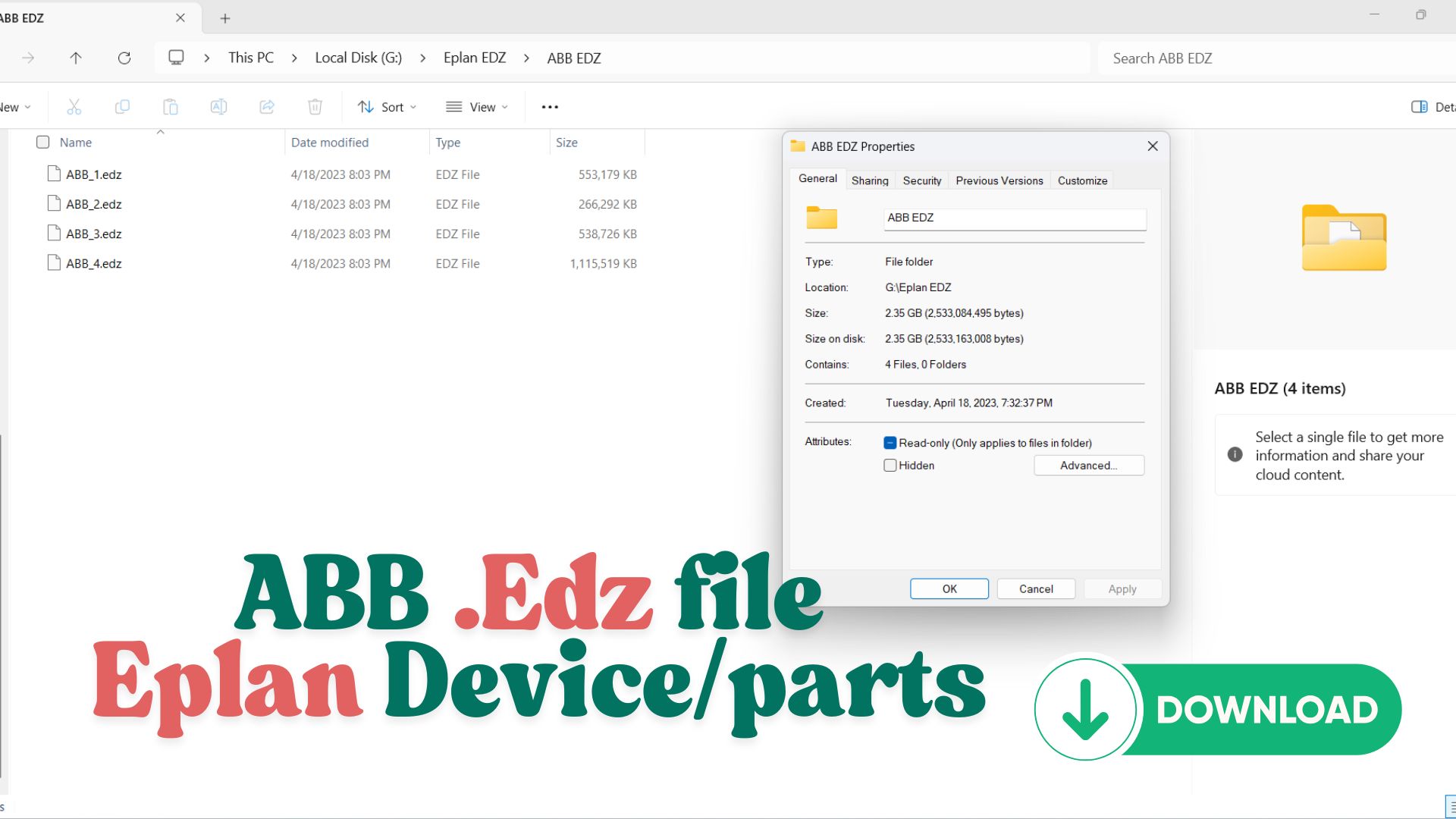 ABB edz file